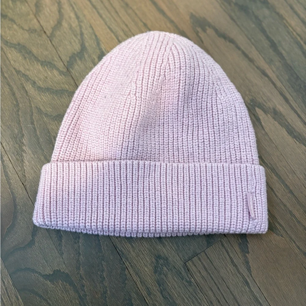 Lululemon Merino Wool Blend Knit Pink Hat